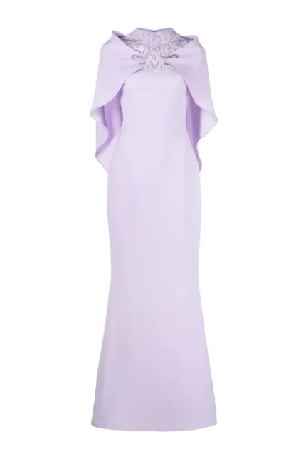 Saiid Kobeisy Capsule Exclusive Crepe embroidered dress (5)