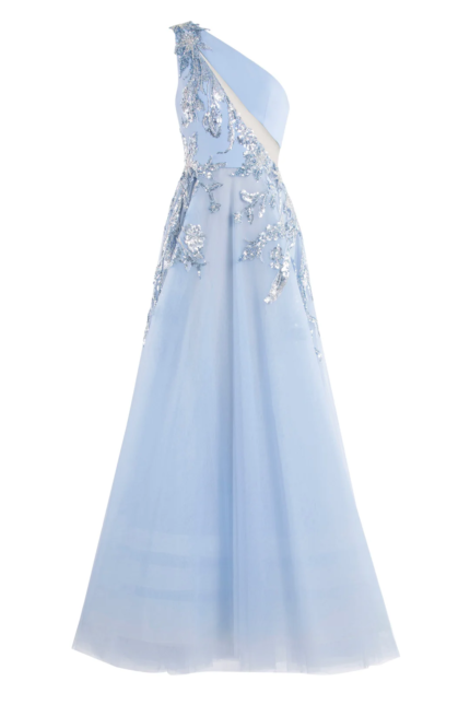 Saiid Kobeisy Online Tulle beaded dress with floral beading (1)