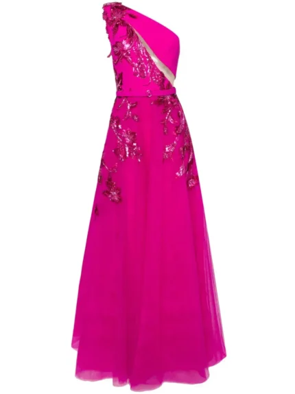 Saiid Kobeisy Ready to Wear Tulle beaded dress with floral beading (5)